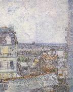 View of Paris from Vincent's Room in the Rue Lepic (nn04) Vincent Van Gogh